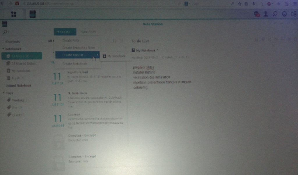 Note Station - Synology 2015